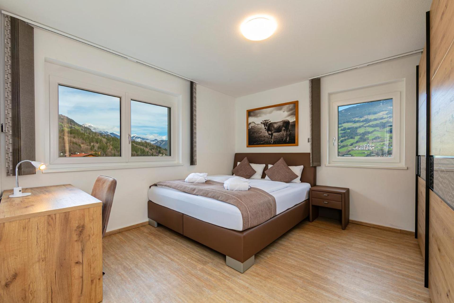 H21 - Modernes Ferienhaus 145Qm, 4Sz, Wellnessbereich Mit Sauna Und Dachterrasse Mit Panoramablick, Kuehlen Und Heizen Mit Geothermie Fügen Exteriér fotografie